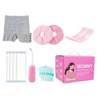 Kit Essentiel de Récupération Post-partum pour Nouvelles Mamans : Bouteille de Lavage Périnéal Confortable en Tissu Non-Tissé Ultra Doux et Maille Extensible Jetable