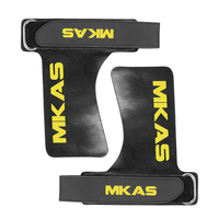 MKAS Caoutchouc motif fibre de carbone Hypalon Haltérophilie Gymnastique Gym Grips Anti-Skid Haltérophilie Gym Grips
