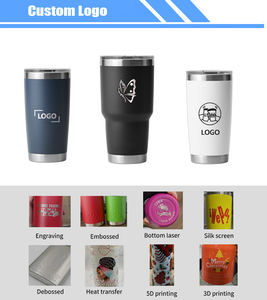 Gobelets isothermes 20oz 30oz avec couvercle magnétique Magslider, gravure laser, pour café, en acier inoxydable - Product Image 5