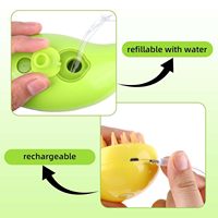Vente en gros Brosse à poils d'animaux USB rechargeable en forme de mangue 3 en 1 Brosse à poils d'animaux pour massage Brosse à vapeur en silicone - Chien et chat