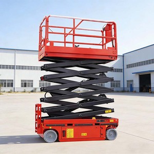 Plateforme élévatrice à ciseaux hydraulique pour entreprise de publicité, capacité de levage 100 kg, hauteur de levage 16 m pour le chargement de matériaux en entrepôt GTJZ - Product Image 6