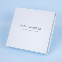 Boîte d'emballage pliable magnétique de luxe en papier recyclable, boîte cadeau rigide magnétique pliable