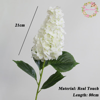 Fleur d'hortensia en latex de haute qualité, toucher réaliste, pagode verte, hydrangea pour décoration de mariage, fête, centre de table