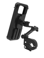Support de téléphone pour guidon de vélo/trottinette en ABS+PVC étanche, rotation à 360°, hauteur réglable, compatible avec les guidons