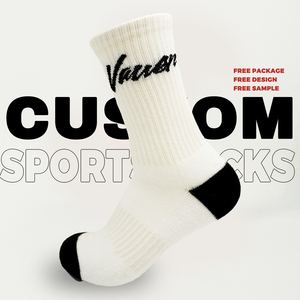 Chaussettes personnalisées de haute qualité, chaussettes de sport en coton blanc, logo personnalisé, chaussettes d'équipe de <span class=keywords><strong>basket</strong></span>-ball pour hommes - Product Image 2