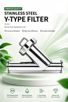 Filtre en Y en acier inoxydable sanitaire poli miroir SS304 à raccord Tri-Clamp pour conduites alimentaires et de boissons