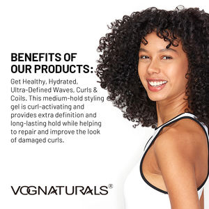 Gel de bouclage allongeant aux graines de lin de marque privée hydratant contrôlant les frisottis pour les boucles naturelles Gel de coiffure en bobines et vagues - Product Image 4