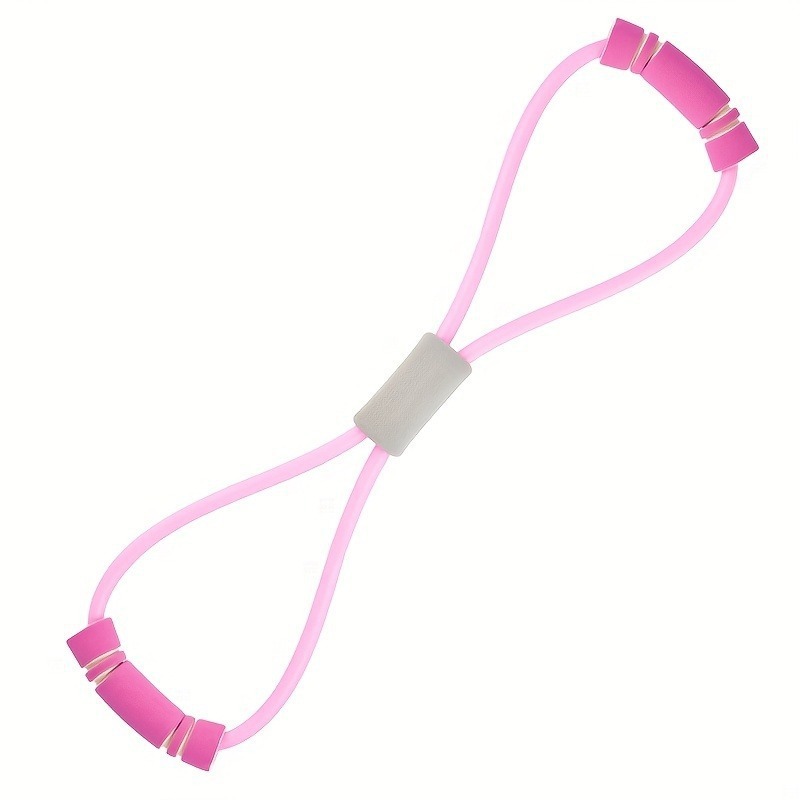 Tendeur en forme de 8-bicolore rose