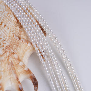 Perles rondes en eau douce naturelles en gros, 2,5-3 mm, petites, semi-finies, pour colliers de bricolage - Product Image 2