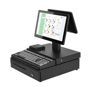 Kiosks 15.6+11.6-inch Dual Screen Full Set Of Cash Register Equipment Cash Register POS System Cashier Machine