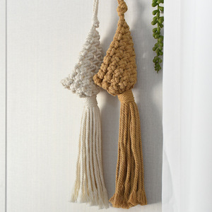 Décoration murale tissée à la main en <span class=keywords><strong>macramé</strong></span> bohème pour plantes aériennes et fleurs séchées, pour chambre et gîte - Product Image 3