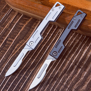 Couteau en alliage, scalpel tranchant, couteau de gravure industriel en acier inoxydable, couteau de pédicure, couteau à raser, applicateur de film, pour l'extérieur - Product Image 1
