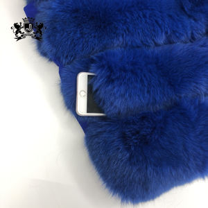 Chaleco de piel de zorro para <span class=keywords><strong>mujer</strong></span>, ropa cómoda y esponjosa, Color sólido, seis secciones, <span class=keywords><strong>2022</strong></span> - Product Image 5