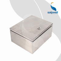 SAIPWELL 400x300x200 IP66 Réverbère En Acier Inoxydable Extérieur Étanche Pôle Monté Électricité Bouton Boîte De Commande