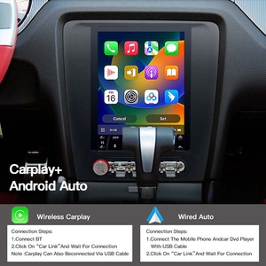 Autoradio GPS Navi multimédia Android 14 Carplay Auto avec écran style Tesla pour <span class=keywords><strong>Ford</strong></span> <span class=keywords><strong>Mustang</strong></span> 2010-2014 BT DSP 4G - Product Image 6