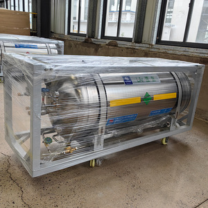 <span class=keywords><strong>ถัง</strong></span>เก็บออกซิเจนเหลว ไนโตรเจนเหลว ขนาด 500 ลิตร แบบกระบอกสุญญากาศชนิดเดวาร์ สำหรับเก็บกักเก็บความเย็น LN2 LO2 LAr LCO2 - Product Image 2