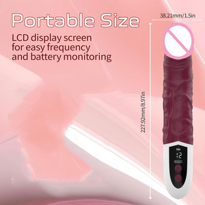 Vibratore Realistico in Silicone per <span class=keywords><strong>Donne</strong></span>, 12 Potenti Modalità di Vibrazione, Ricaricabile USB, 100% Impermeabile, per Clitoride e Punto G - Product Image 2