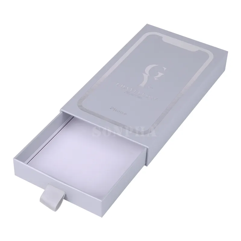 नई आगमन पैकेजिंग Bijoux शिपिंग Iphone कागज के लिए फोन के मामले में पैकेज बॉक्स