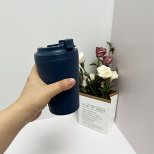 Mug isotherme en acier inoxydable 12oz 380ml, petit couvercle à ouverture facile, anti-fuite, mug de voyage isotherme, mugs personnalisés imprimés - Product Image 6
