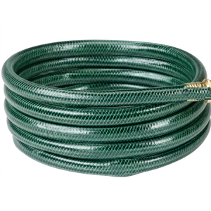 Manguera de Jardín Flexible de PVC Verde de 1/2 Pulgada, Anti-UV, Anti-Corrosión, Ajustable, Anti-Abrasión, Suave, con Conexión de 19 mm - Product Image 1