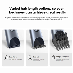 Stock USA Xiaomi Hair Clipper 2 con Lama in Lega di Titanio a Doppio Rivestimento, Tempo di Ricarica 2.5 Ore, Testina per Regolatura Barba e Baffi Uomo - Product Image 3