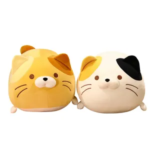 New Arrival Custom Cute Kitten Plush Pillow Soft Anime Cat Dolls Stuffed Animal Toys Plush Cat