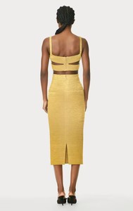 Bronzing Cut-out Vest Top fasciatura gonna 2 pezzi Set donna <span class=keywords><strong>primavera</strong></span> <span class=keywords><strong>estate</strong></span> <span class=keywords><strong>2023</strong></span> - Product Image 2
