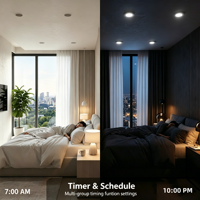 Plafonnier LED intelligent à montage en surface CW 1800LM Tuya Wifi pour Alexa Google App Control, luminaire de plafond LED à intensité variable pour la maison
