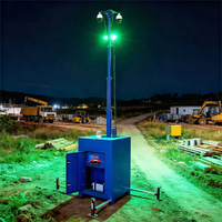 Tour vidéo mobile portable avec panneaux solaires en option pour la surveillance des zones éloignées