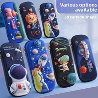 Trousse à crayons créative 3D double couche en EVA pour élèves du primaire et du collège, sac à fermeture éclair PE, vente en gros, cadeau