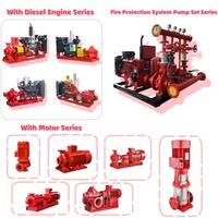 Pompe diesel de bouche d'incendie à grand débit personnalisée en usine 750GPM 7bar pompe jockey avec fréquence haute levée 37KW 55KW puissance 60/50Hz