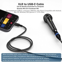 5m USB à 3 broches XLR Type C câble mâle à 3 broches XLR femelle Microphone câble pour Console de mixage haut-parleurs Audio amplificateurs ordinateurs portables