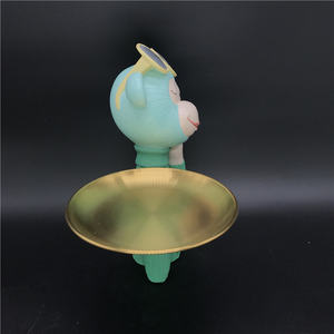 Encantadora estatua de resina realista y francamente soporte de mono verde con placa para decoración de festivales regalos Tienda escaparate - Product Image 2