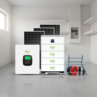Système solaire complet 10 kW 15 kW 40 kWh 43 kWh avec batterie de stockage solaire intégrée et onduleur tout-en-un