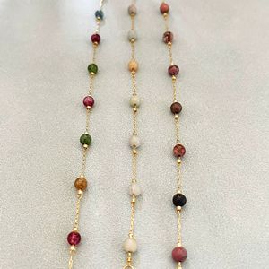 Pulsera de Piedra Natural Original Nueva 2026 al por Mayor, Cadena de Acero Inoxidable con Baño de Oro de 18K, Joyería Minimalista y Delicada - Product Image 4