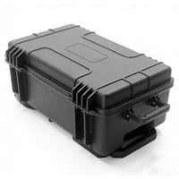 Valise de transport robuste en plastique PP étanche IP67 avec poignée télescopique et mousse de rembourrage, 559x358x233mm, prix usine, OEM