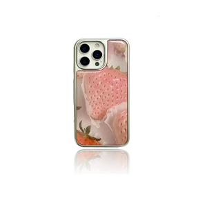 Custodia per telefono con resina epossidica vera e propria fiore spremuto fragola arancia per IPhone17 16 15 14 13 12 <span class=keywords><strong>11</strong></span> <span class=keywords><strong>Pro</strong></span> Max custodie per cellulare - Product Image 5