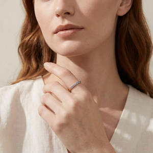 New Trendy Color Gemstone Thin <b>Stacking</b> <b>Ring</b> Collection 18K Solid Gold Natural Yellow Sapphire <b>Ring</b> Jewelry Layering Wear - Product Image 5