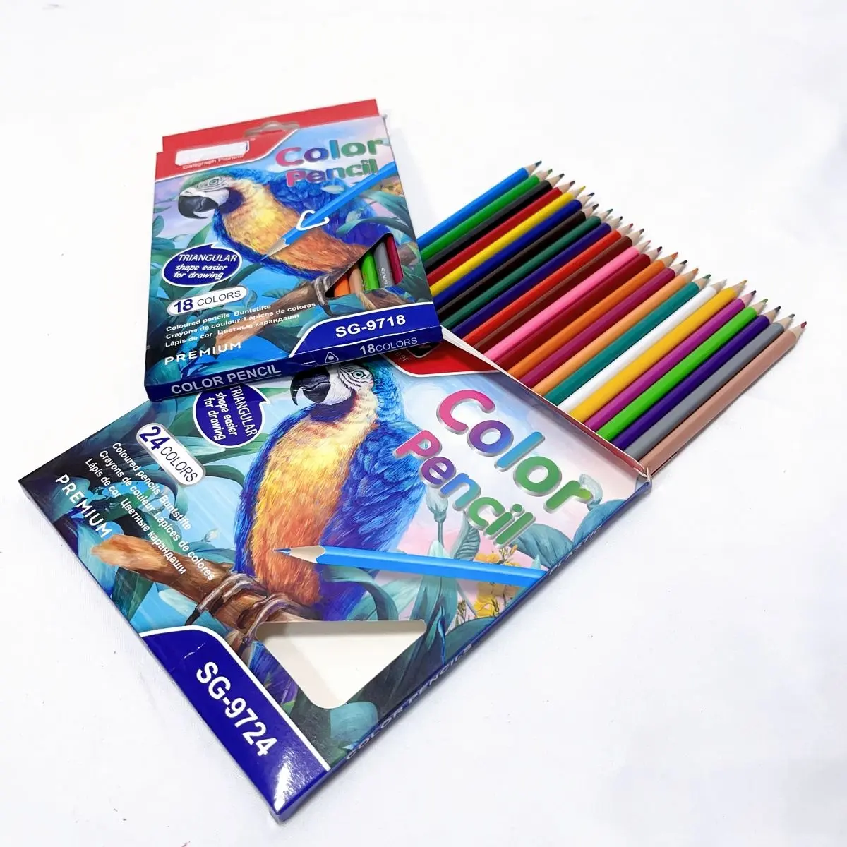 All'ingrosso professionale di plastica a base di olio colori brillanti non tossici 24 pz matite artistiche per bambini che disegnano schizzi