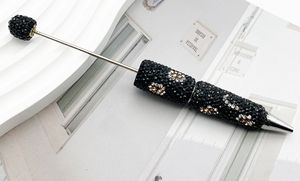 Bolpoin berlian imitasi penutup penuh Bling pena manik-manik perhiasan DIY kreatif hadiah kantor sekolah Promosi - Product Image 3