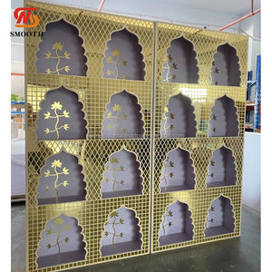 Panneau de fond floral en acrylique moderne, luxueux et durable, avec éclairage pour réceptions de mariage, fêtes d'anniversaire, taille personnalisable - Product Image 6