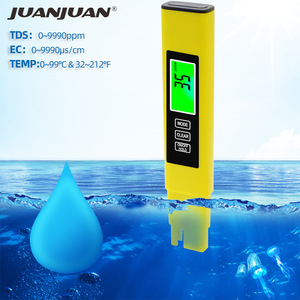 JUANJUAN เครื่องทดสอบคุณภาพน้ำแบบพกพา 0-9990ppm TDS EC เครื่องวัดอุณหภูมิสำหรับการใช้งานในห้องปฏิบัติการเพาะเลี้ยงสัตว์น้ำ - Product Image 2