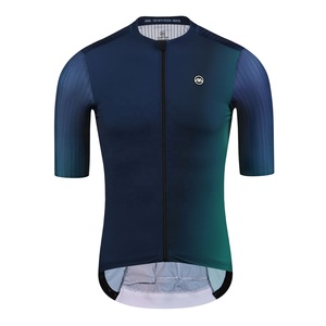 Venta al por mayor de ropa deportiva Aurora <span class=keywords><strong>azul</strong></span> carrera de bicicleta <span class=keywords><strong>ciclismo</strong></span> Jersey hombre Jersey - Product Image 1