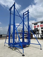 Plateforme élévatrice électrique pliable pour échafaudage 2M 6M 12M, élévateur d'échafaudage électrique automatique mobile pliable avec roues