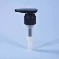 Pompe à lotion à ressort interne avec verrouillage par torsion, noire et transparente, 24/410 28/410 33/410, haute performance, écologique, distributeur personnalisé en gros