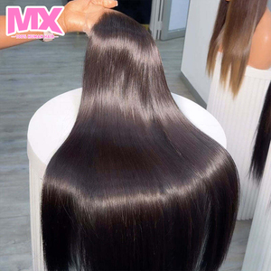 Perruque Lace Front 100% Cheveux Humains Vierges Indiens, Brun <span class=keywords><strong>Clair</strong></span>, Pré-Pluckée, Courte, pour Femme, Cheveux d'un Seul Donneur, Densité 180% - Product Image 3