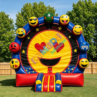 Château gonflable sur le thème du sourire, personnalisé, prix usine Chine, pour fêtes