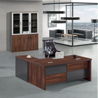 Bureau de direction de luxe en bois moderne, sur mesure, de haute qualité, vente en gros directe d'usine
