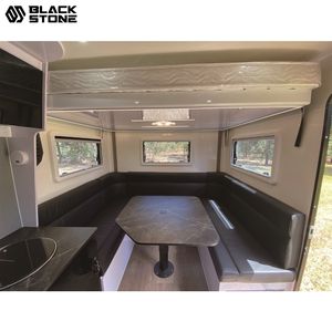 Venta caliente camioneta de acero inoxidable cama ligera de fibra de vidrio Camper nuevo <span class=keywords><strong>Mega</strong></span> cabina tobogán en camión Camper para camioneta - Product Image 2