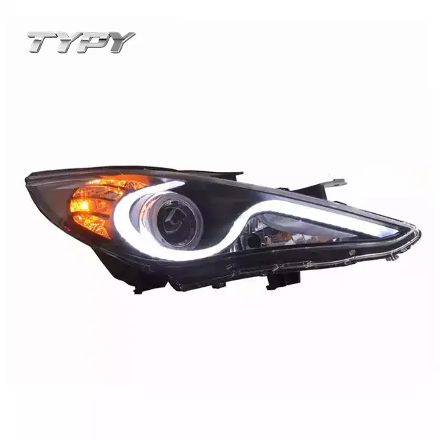 Car Head Lamp Angel Eyes LED Headlight For Hyundai Sonata 2011 2012 2013 2014 2015 2016 2017 2018